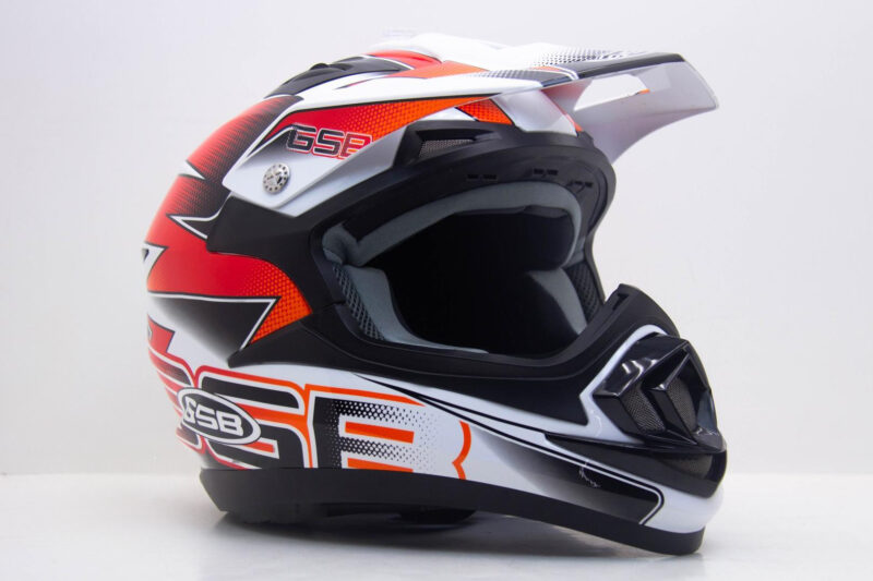 Шлем  XP-14 B WHITE GLOSSY/GRAPHIC ORANGE XL