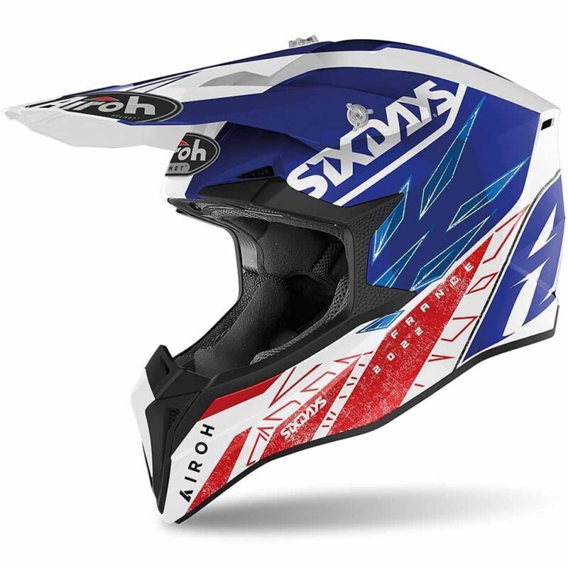 Внедорожный шлем Airoh Wraap Six Days 2022 France Gloss S