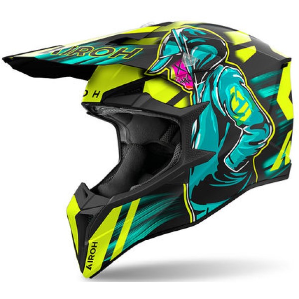 Шлем Airoh WRAAAP CYBER Yellow Matt, S