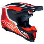 Шлем кроссовый JUST1 J40 FLASH (красный/белый матовый, S, 1560035-880-1992)