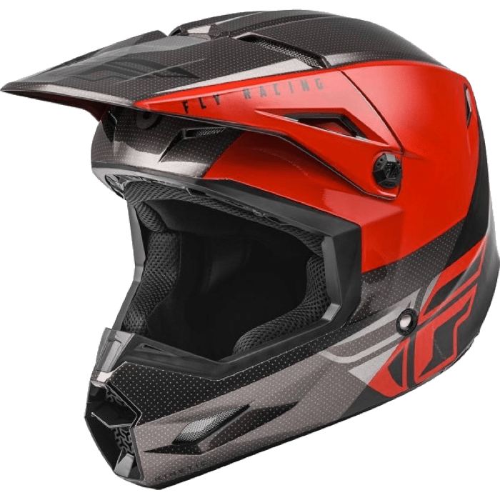 Шлем кроссовый FLY RACING KINETIC Straight Edge (красный/черный/серый, S, 140126-880-1600)