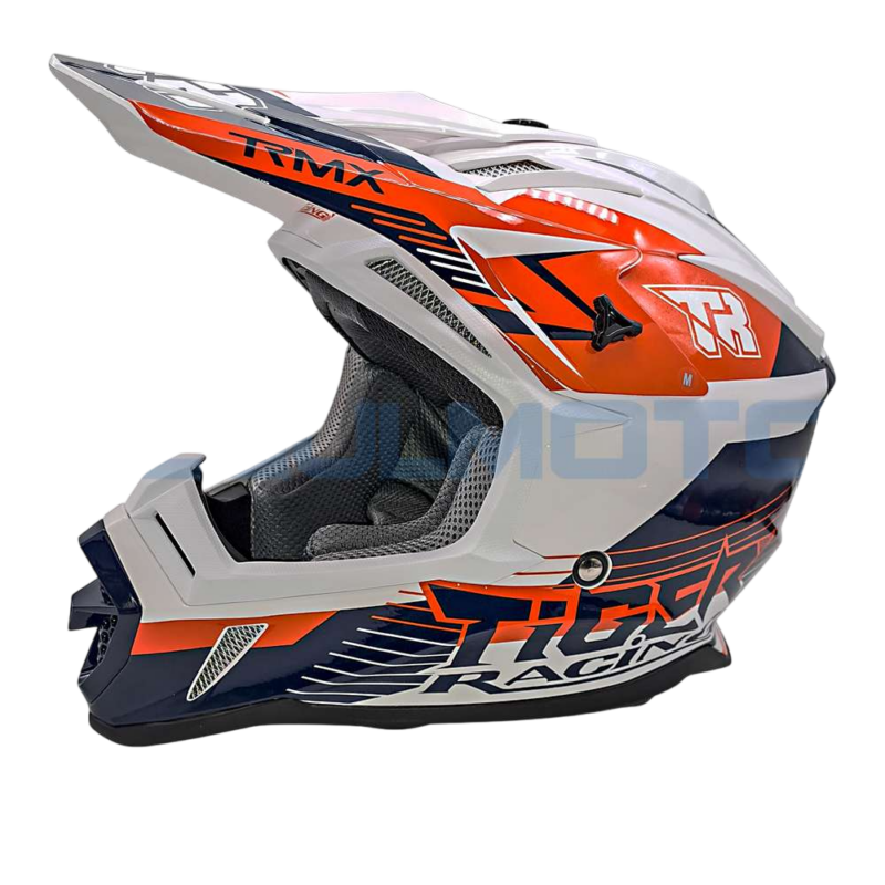 Шлем Kioshi TR кроссовый (H637) (Белый/ синий/ оранжевый, M, 111222-12)