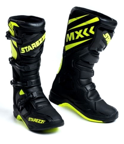 Мотозащита STAREZZI MILANO, BLACK/FLUO YELLOW, 43