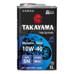 Масло Takayama Mototec 7000 4T 10W-40 SN MA-2 1л (металл)