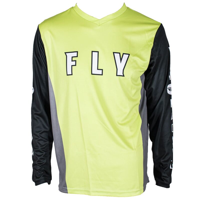 Джерси FLY RACING KINETIC REFRESH (Hi-Vis желтый/черный/серый, S, 6430126-929-2252)