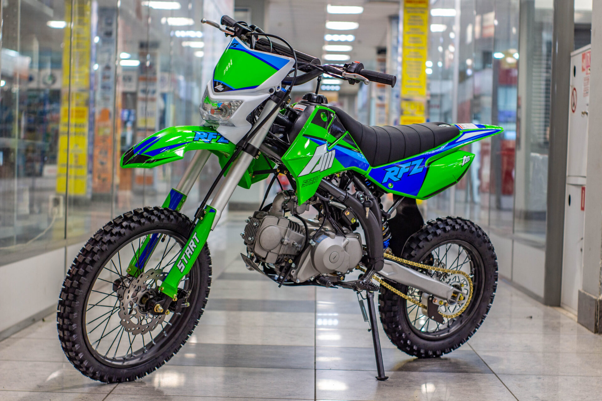Питбайк Apollo RFZ START 125X-LE, 17/14 (Зеленый)