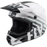 Шлем кроссовый FLY RACING KINETIC Drift (серый/белый, S, 140126-880-5244)