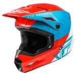 Шлем кроссовый FLY RACING KINETIC Straight Edge (красный/белый/синий, M, 140126-880-2521)
