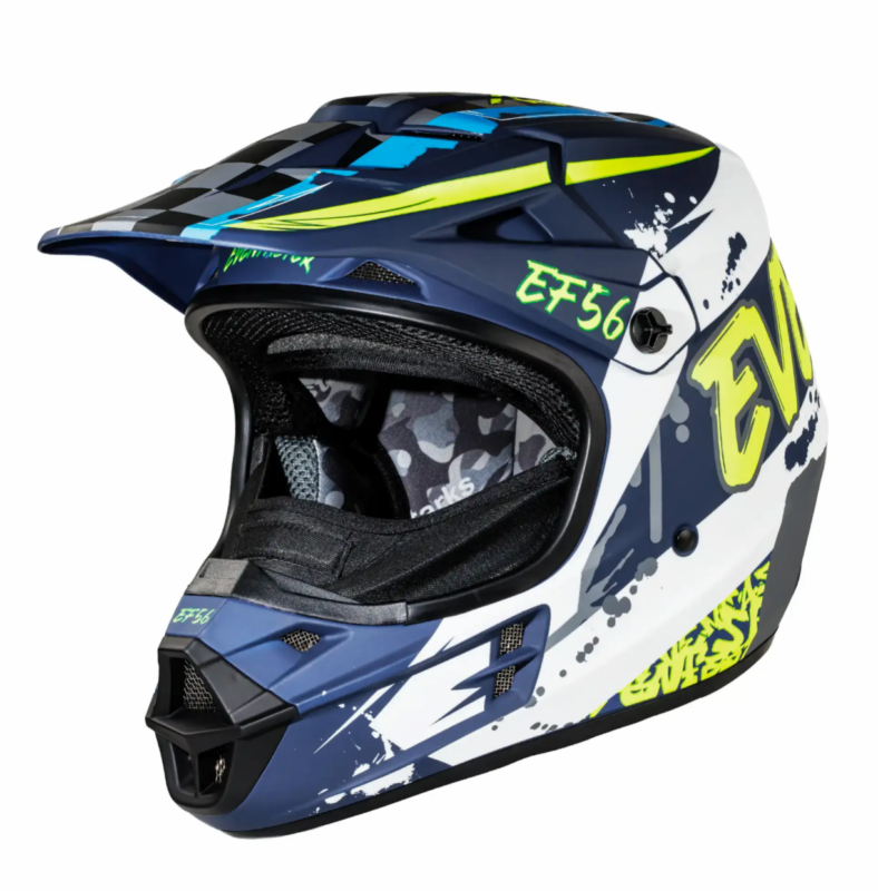Шлем Base MX Синий/Белый/Hi-Viz матовый ABC (XXL)