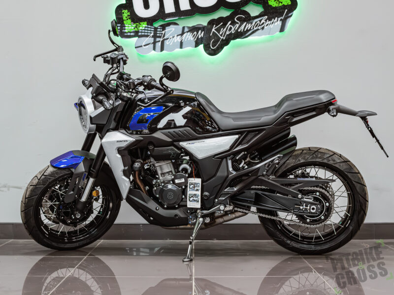 ZONTES ZT350-GK (4T ZT184MP EFI) 17/17 (2023 г.) ПТС (черный/синий)