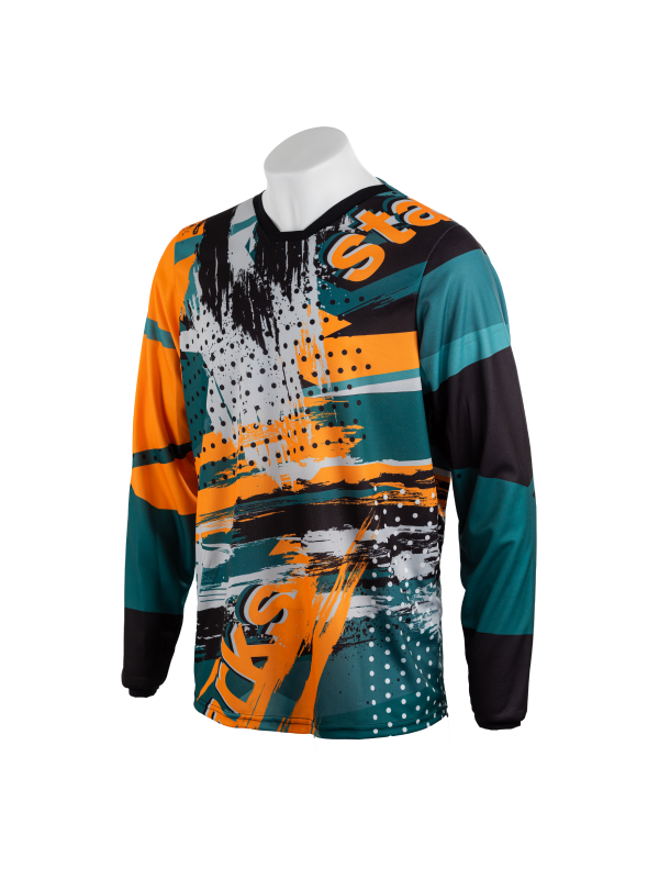 STARKS Джерси PHOENIX EVO Бирюза/Оранжевый (XL)