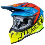 Шлем кроссовый JUST1 J39 THRUSTER (Hi-Vis желтый/синий/красный/черный глянцевый, L, 1560035-880-5174)