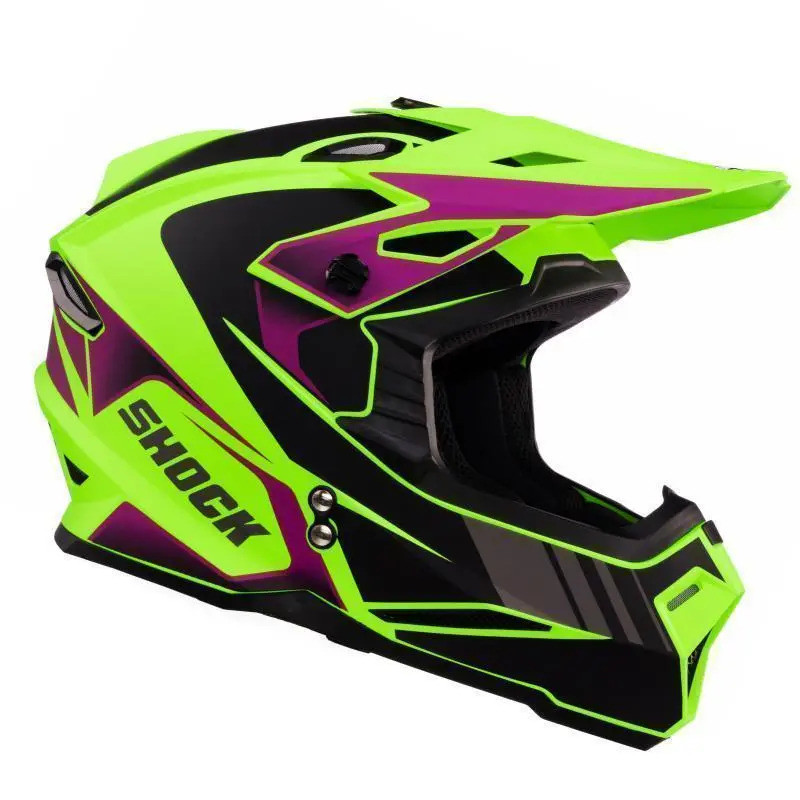 SHOCK M1 MATT LIGHT GREEN/BLACK PURPLE (XL 61-62 см)