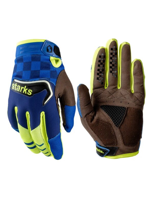 STARKS Перчатки для кросса Phoenix V3 Синий/Hi-Viz (L)