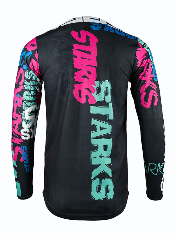 STARKS Джерси Base Cross KIDS Розовый/Бирюза (L/26)