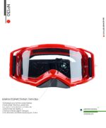 STARKS Кроссовые очки №130 с двойной линзой Красный