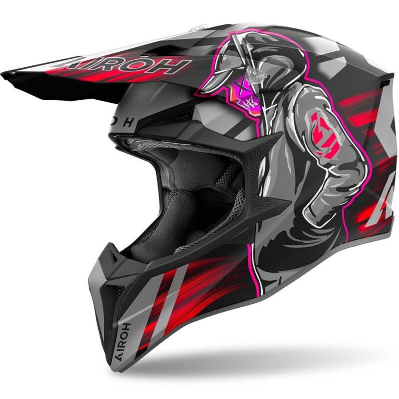 Внедорожный шлем Airoh Wraaap Cyber Red Matt M