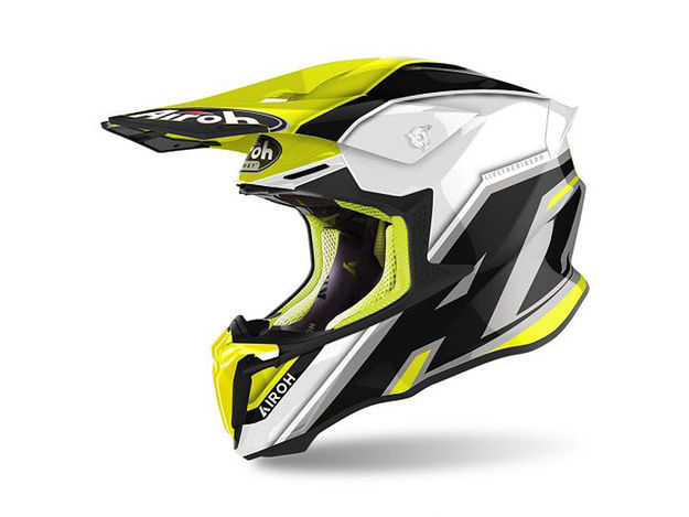 Внедорожный шлем Airoh Twist 2.0 Shaken Yellow Gloss S