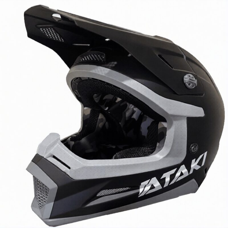 Шлем кроссовый ATAKI SC-18 SOLID, черн мат, L