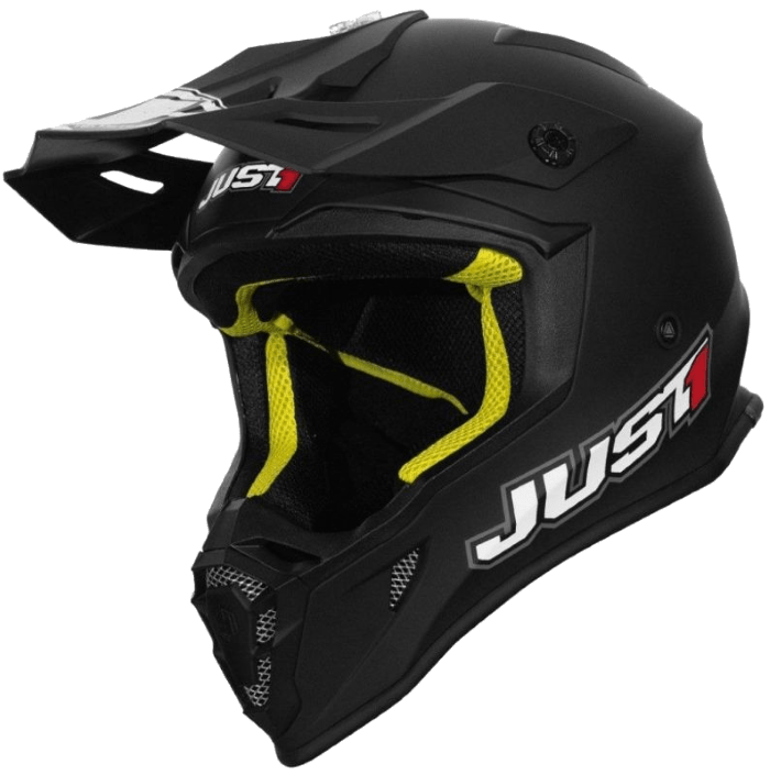 Шлем кроссовый JUST1 J38 Solid (черный/матовый, M, 020035-880-4363)