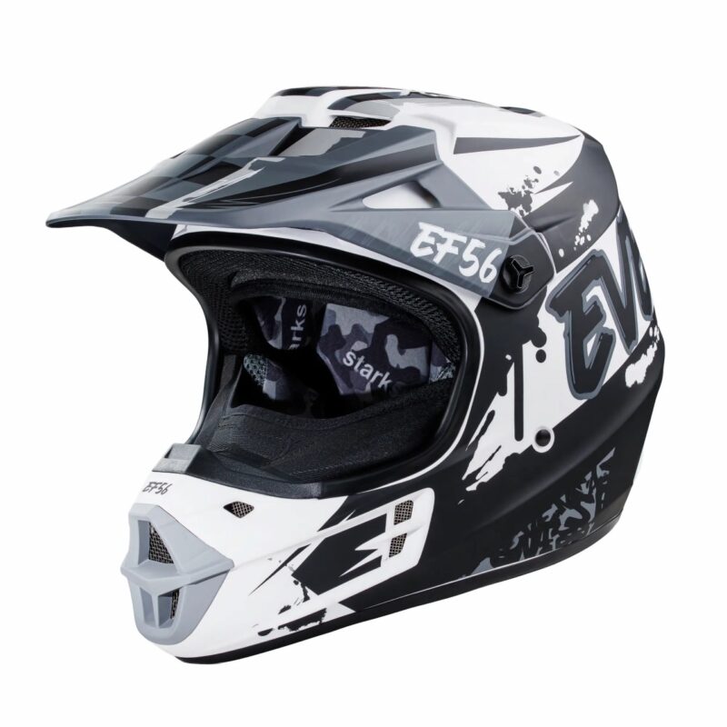 EF56 Шлем Base MX Черный/Белый матовый ABC (L)