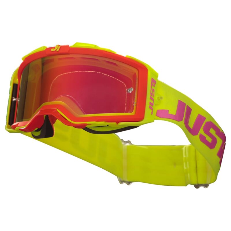 Очки для мотокросса JUST1 NERVE (Hi-Vis желтый/синий, оранжевая линза, , 1560035-604-5164)