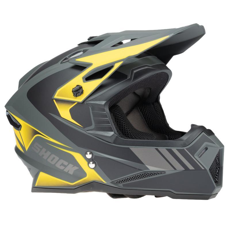 SHOCK M1 MATT GREY/BLACK YELLOW (XXL 63-64 см)