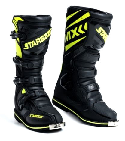 Мотозащита STAREZZI ROMA, BLACK/FLUO YELLOW, 41