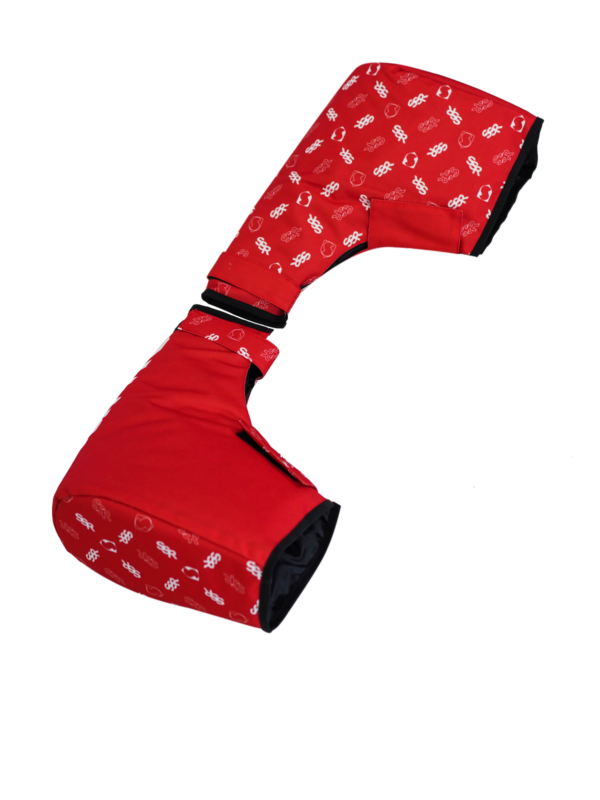 STARKS Муфта на руль Warm Cross Красный/Черный (one size)