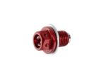 Сливной болт масла CNC с магнитом М12 х1,50 (Sport, Senke) (Красный)