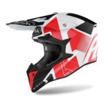 Мотошлем AIROH WRAAP RAZE (RED GLOSS Кросс-Эндуро термопластик S)