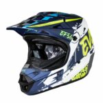 EF56 Шлем Base MX Синий/Белый/Hi-Viz матовый ABC (XL)