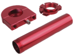 Ручка газа в сборе алюминиевая CNC (красный, 020344-121-7046)