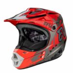 EF56 Шлем Base MX Красный-Серый глянец ABS (L)
